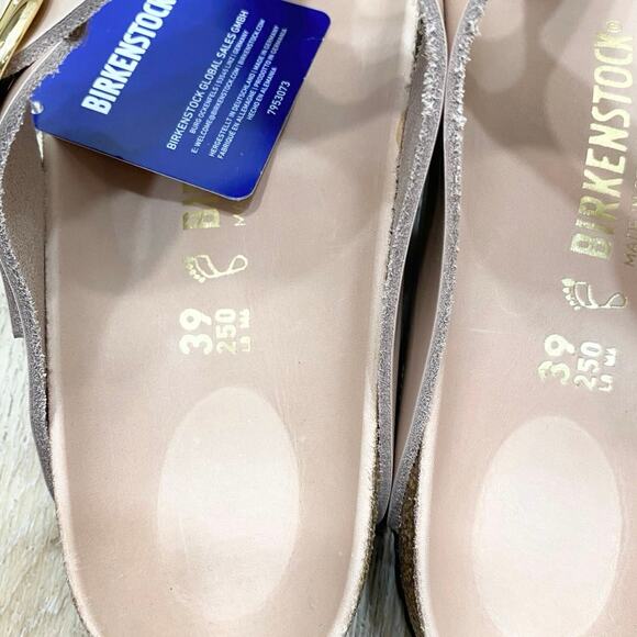 Staud x Birkenstock Gizeh Sandals In High Shine Beige 9 NWT - Picture 4 of 6